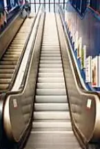 Rolltreppe nach der Reinigung